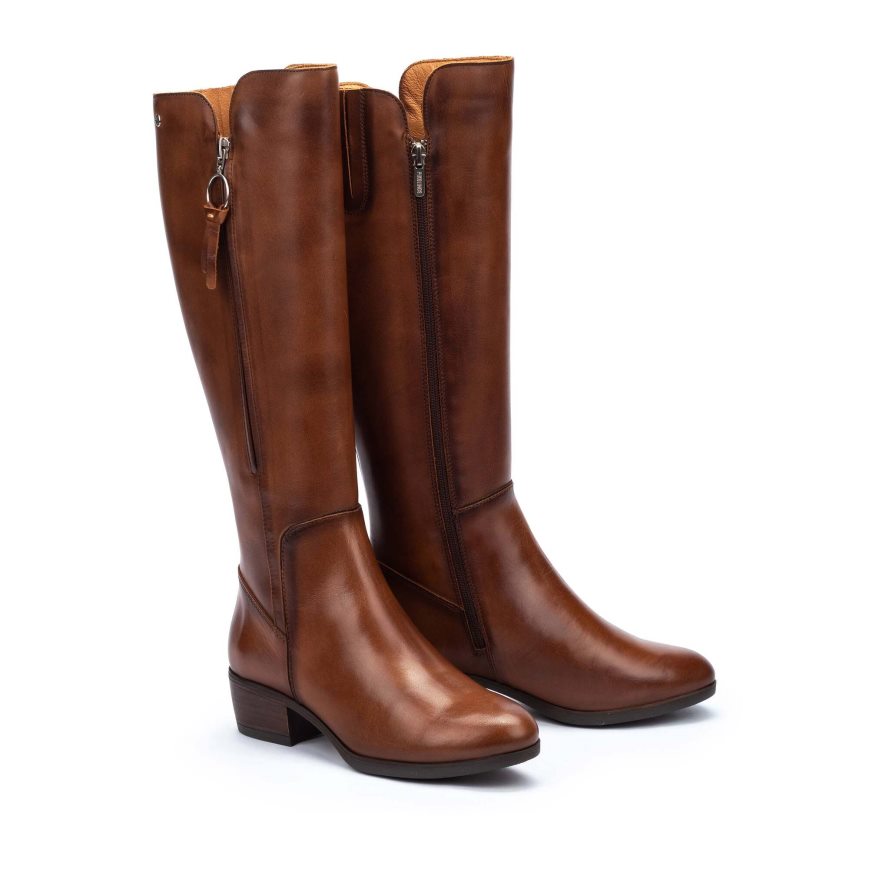 Women's Pikolinos DAROCA Knee-high Boots Brown | NZ S3AQ719